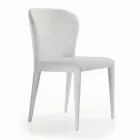 Dining Chair with Seat and Upholstered Legs Made in Italy - Verona Viadurini