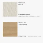 Dining Chair with Fabric Seat and Ash Structure - Aisha Viadurini