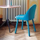 Design Dining Chair Covered in Washable Fabric Made in Italy - Trilly Viadurini