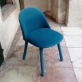 Design Dining Chair Covered in Washable Fabric Made in Italy - Trilly
