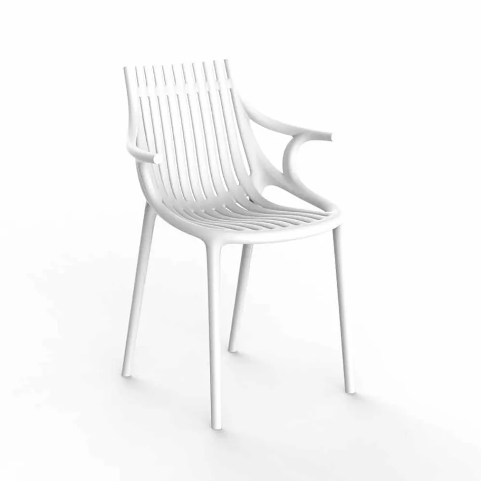 4-Piece Stackable Plastic Outdoor Dining Chair - Ibiza by Vondom Viadurini