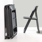 Folding Dining Chair in Colored Polypropylene, 4 Pieces - Eliana Viadurini