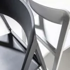 Folding Dining Chair in Colored Polypropylene, 4 Pieces - Eliana Viadurini