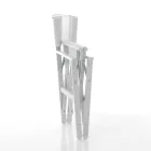 Folding Director's Chair in Aluminium and Textilene - Fluoro Viadurini