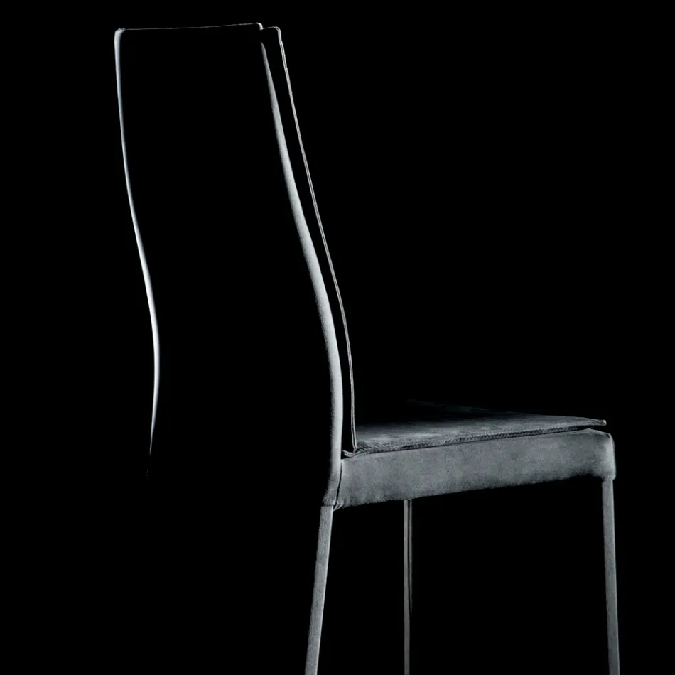 Fully Upholstered Lounge Chair Made in Italy - Aosta Viadurini