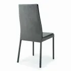 Fully Upholstered Lounge Chair Made in Italy - Aosta Viadurini