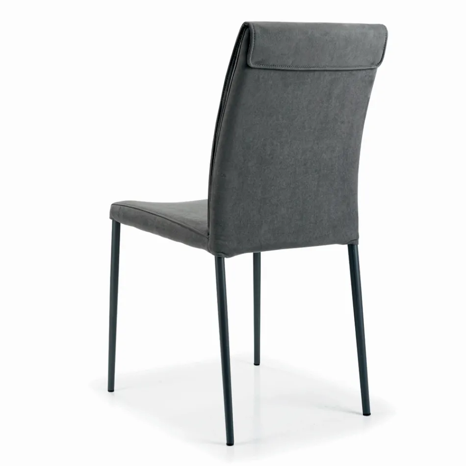 Lounge Chair with Steel Legs and Fabric Seat - Amalfi Viadurini