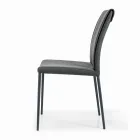 Lounge Chair with Steel Legs and Fabric Seat - Amalfi Viadurini