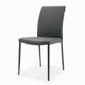 Lounge Chair with Steel Legs and Fabric Seat - Amalfi