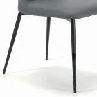 Lounge Chair with Steel or Wood Legs Made in Italy - Florence Viadurini