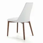 Lounge Chair with Steel or Wood Legs Made in Italy - Florence Viadurini