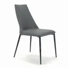 Lounge Chair with Steel or Wood Legs Made in Italy - Florence Viadurini