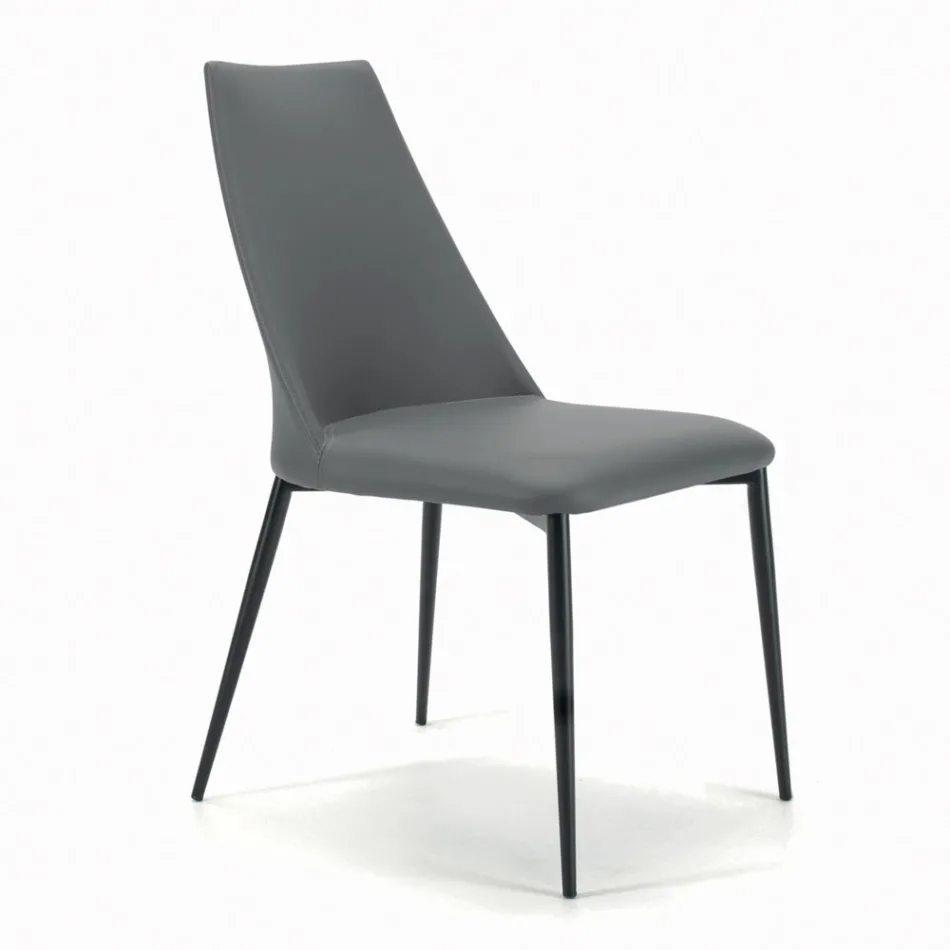 Lounge Chair with Steel or Wood Legs Made in Italy - Florence Viadurini