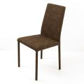 Lounge Chair with High Back in Faux Leather Made in Italy - Orietta