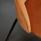 Lounge Chair with Seat and Legs in Different Finishes - Chandra Viadurini