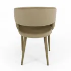 Lounge Chair with Velvet Seat Rope Finish Made in Italy - Savignano Viadurini