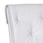 Lounge Chair with Structure and Seat in Faux Leather Made in Italy - Grogu Viadurini