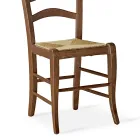 Beech Lounge Chair with Straw Seat Made in Italy - Tamara Viadurini