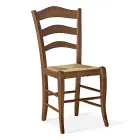 Beech Lounge Chair with Straw Seat Made in Italy - Tamara Viadurini