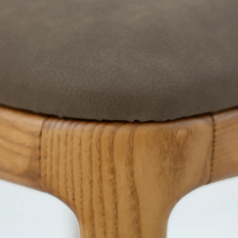 Lounge Chair in Stained Ash Wood Made in Italy - Lyanne Viadurini