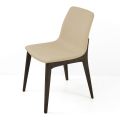 Lounge Chair in Ice Colour Leather Made in Italy - Betsy