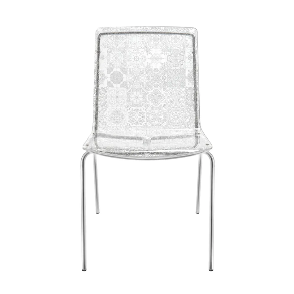 Lounge Chair in Plexiglass and Iron Made in Italy, 2 Pieces - Pumbaa Viadurini