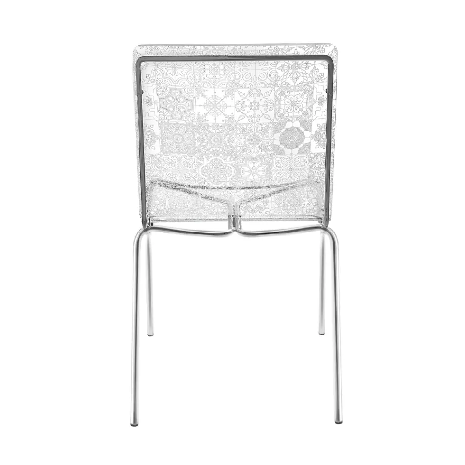 Lounge Chair in Plexiglass and Iron Made in Italy, 2 Pieces - Pumbaa Viadurini