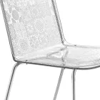 Lounge Chair in Plexiglass and Iron Made in Italy, 2 Pieces - Pumbaa Viadurini