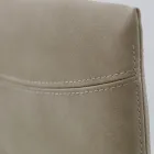 Faux Leather Lounge Chair with Lacquered Legs Made in Italy - Roslin Viadurini