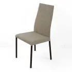 Faux Leather Lounge Chair with Lacquered Legs Made in Italy - Roslin Viadurini