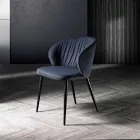 Lounge Chair in Fabric and Ash of Elegant Design - Reginaldo Viadurini