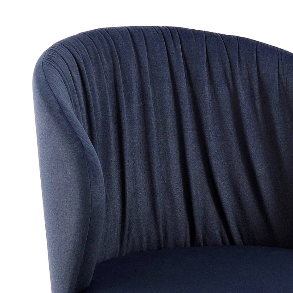 Lounge Chair in Fabric and Ash of Elegant Design - Reginaldo Viadurini