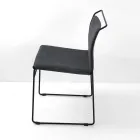 Lounge Chair in Fabric and Lacquered Made in Italy - Uralia Viadurini