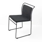 Lounge Chair in Fabric and Lacquered Made in Italy - Uralia Viadurini
