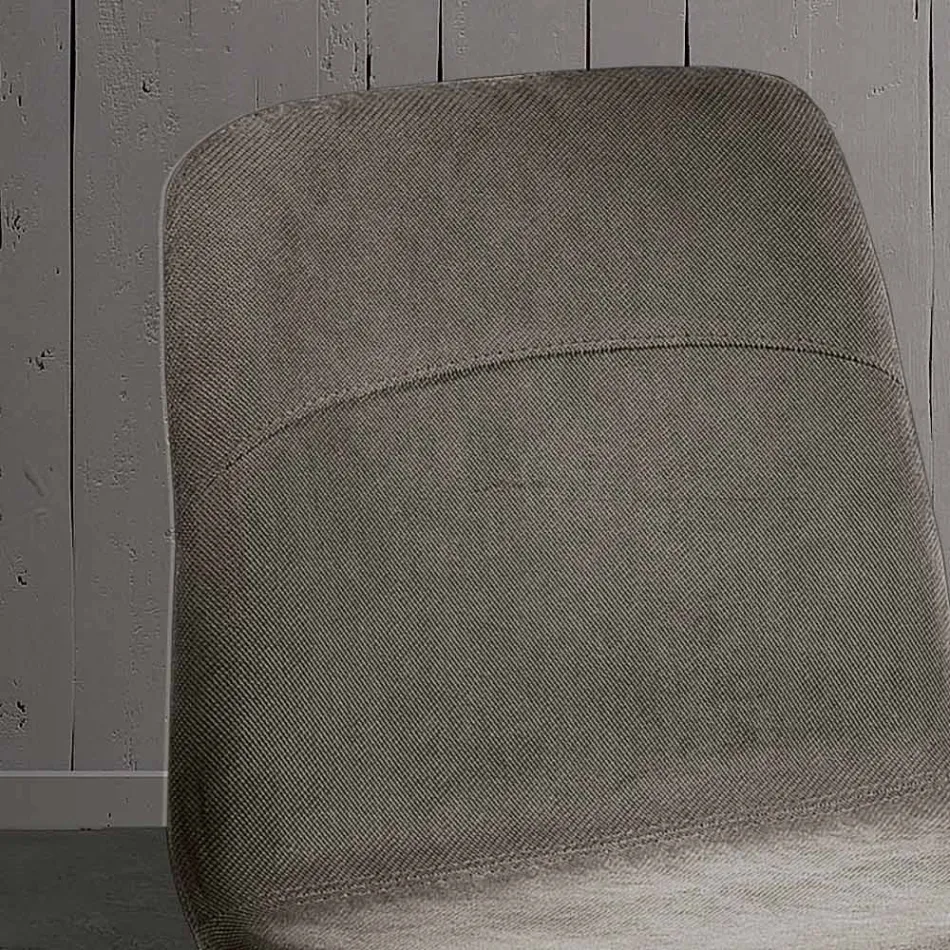 Modern lounge chair in fabric and metal made in Italy, Egypt Viadurini