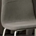 Modern lounge chair in fabric and metal made in Italy, Egypt Viadurini