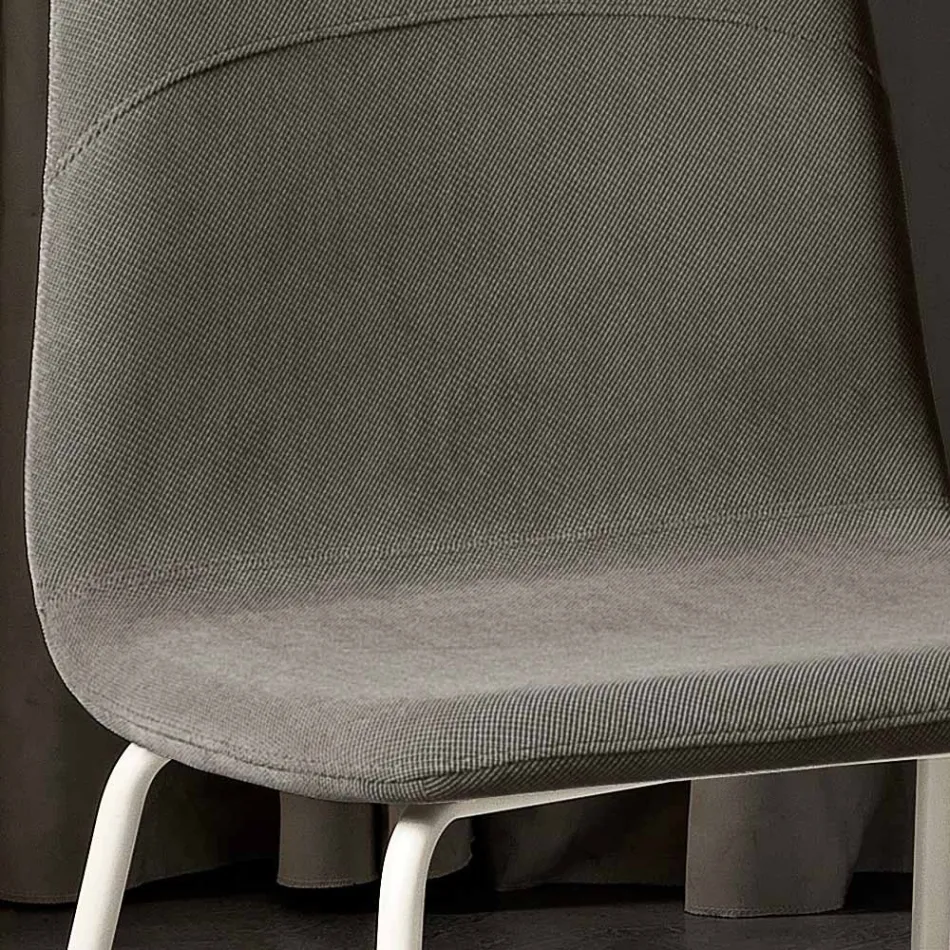 Modern lounge chair in fabric and metal made in Italy, Egypt Viadurini