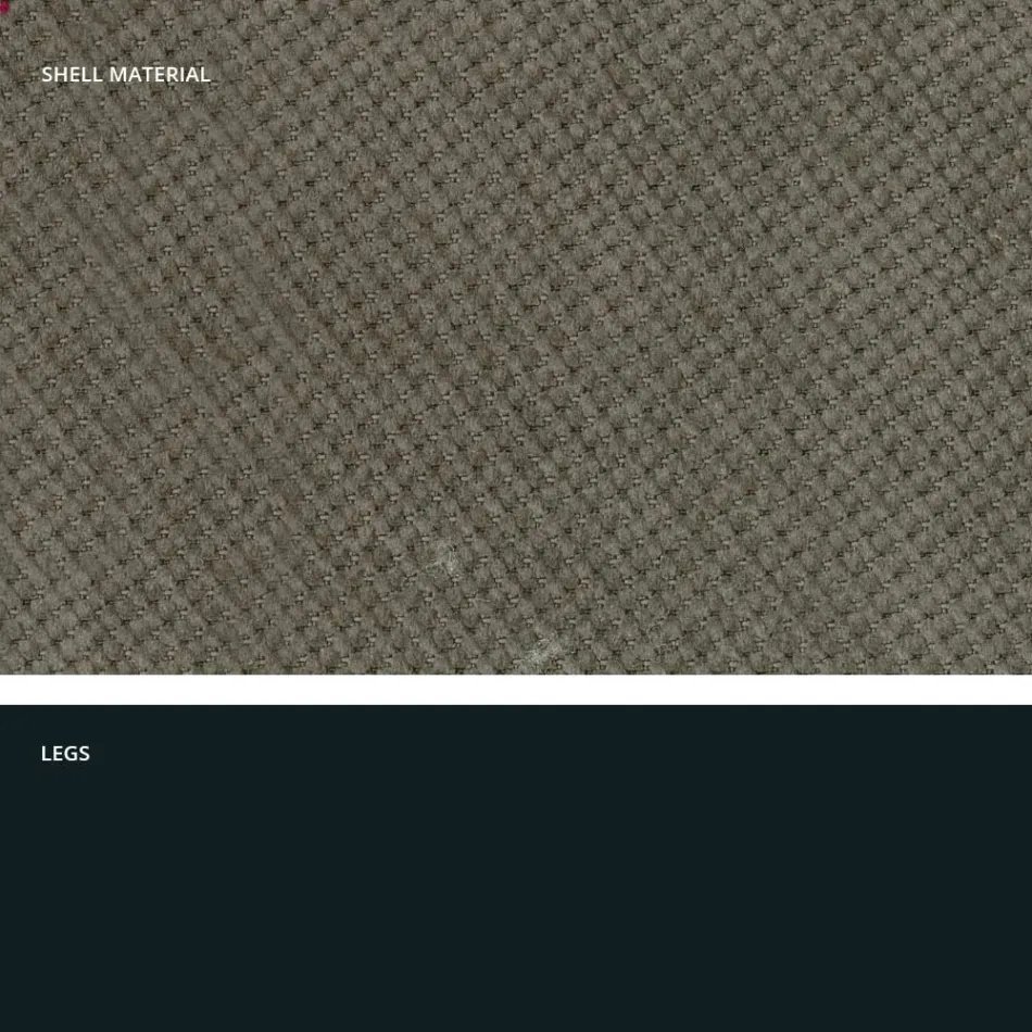 Modern lounge chair in fabric and metal made in Italy, Egypt Viadurini