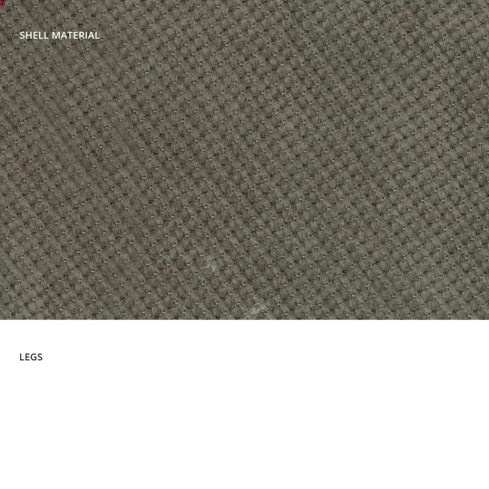 Modern lounge chair in fabric and metal made in Italy, Egypt Viadurini