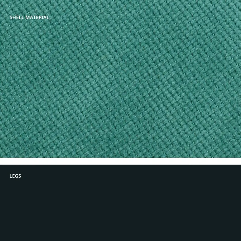 Modern lounge chair in fabric and metal made in Italy, Egypt Viadurini