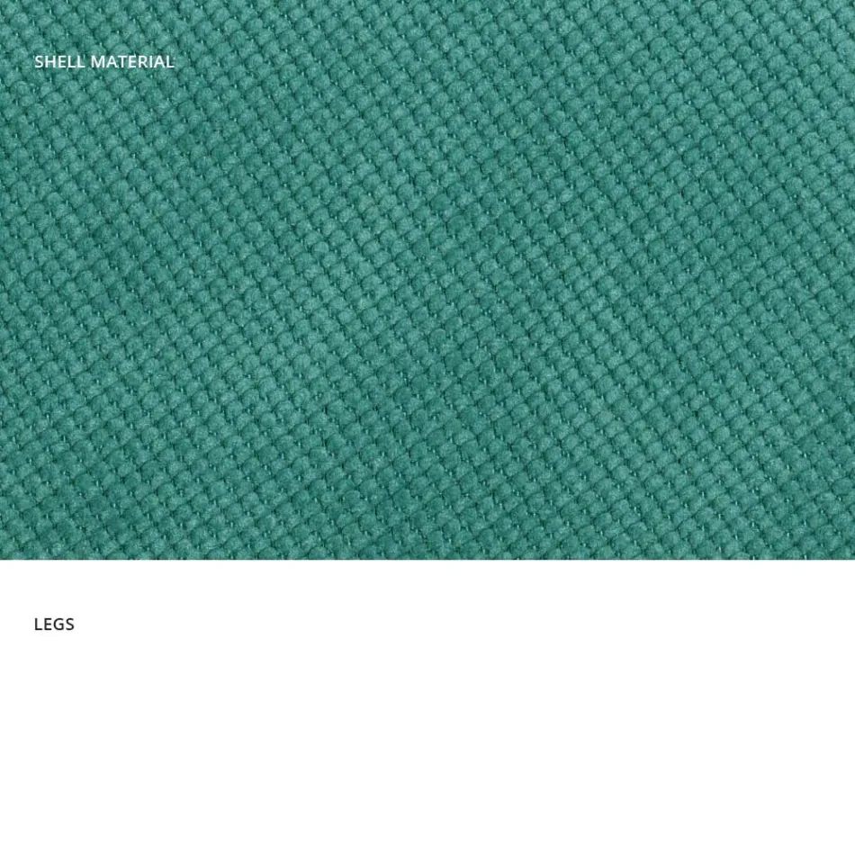 Modern lounge chair in fabric and metal made in Italy, Egypt Viadurini