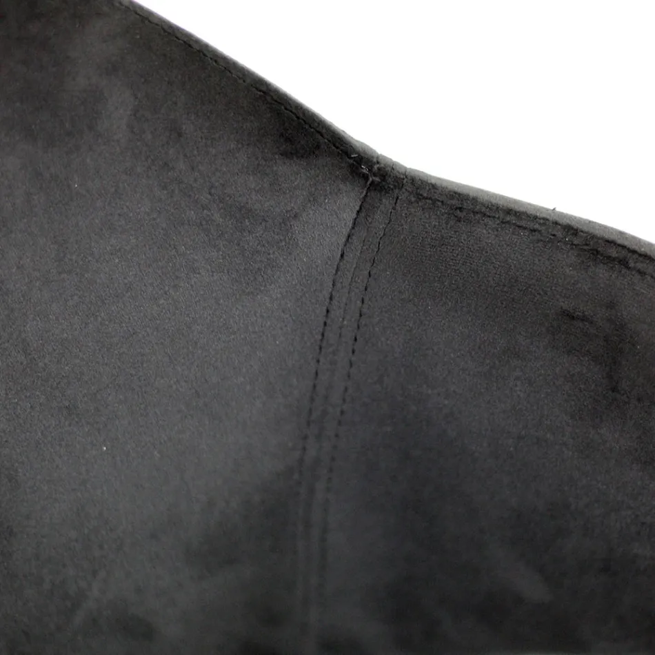 Lounge Chair Made of Steel and Velvet Made in Italy - Foggia Viadurini