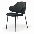 Lounge Chair Made of Steel and Velvet Made in Italy - Foggia Viadurini