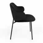 Lounge Chair Made of Steel and Velvet Made in Italy - Foggia Viadurini