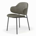 Lounge Chair Made of Steel and Velvet Made in Italy - Foggia