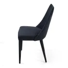 Lounge Chair Upholstered with Teknofibra Made in Italy - Stinco Viadurini