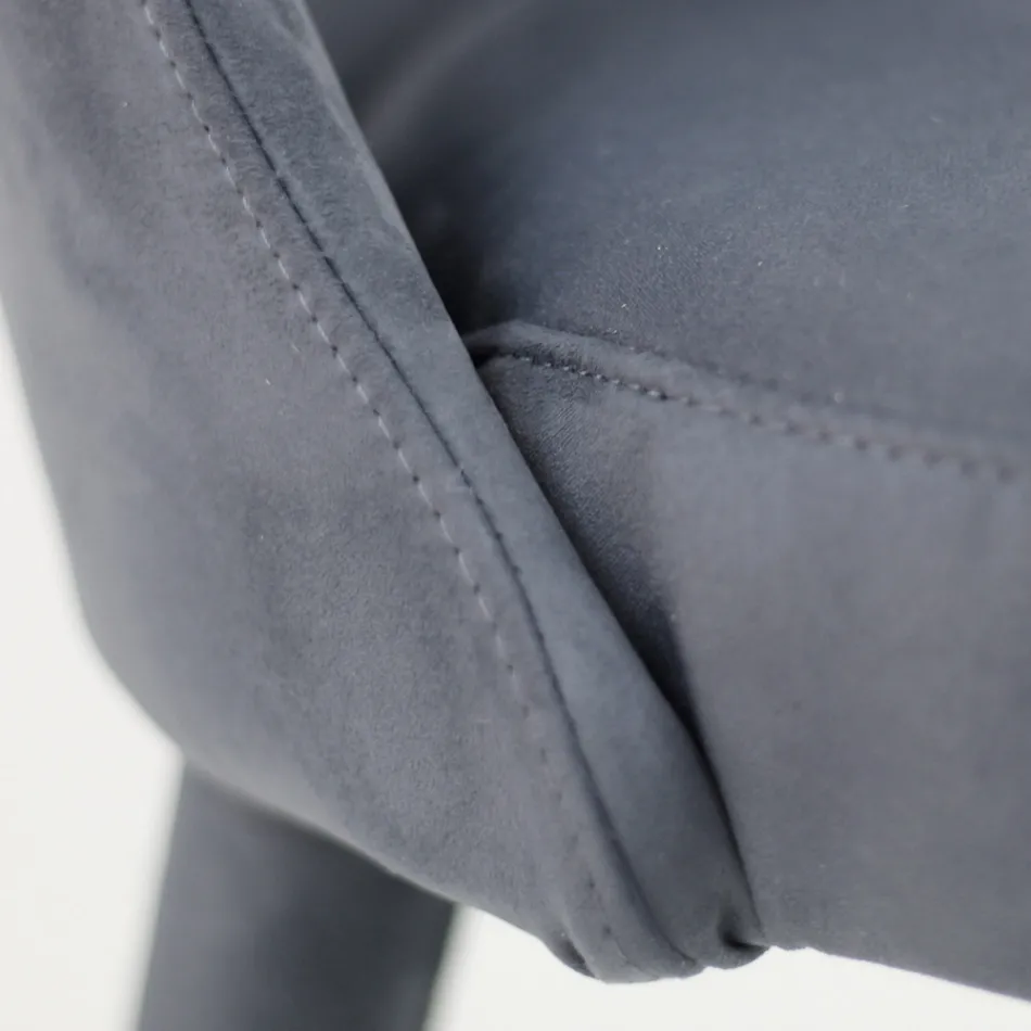 Lounge Chair Upholstered with Teknofibra Made in Italy - Stinco Viadurini