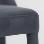 Lounge Chair Upholstered with Teknofibra Made in Italy - Stinco Viadurini