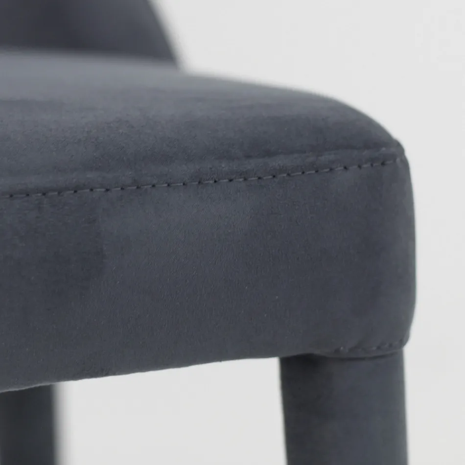 Lounge Chair Upholstered with Teknofibra Made in Italy - Stinco Viadurini