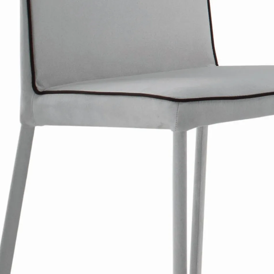 Lounge Chair Upholstered and Lacquered Legs Made in Italy - Catania Viadurini